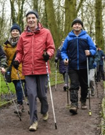 NORDIC WALKING AT THE NATIONAL FOREST WALKING FESTIVAL