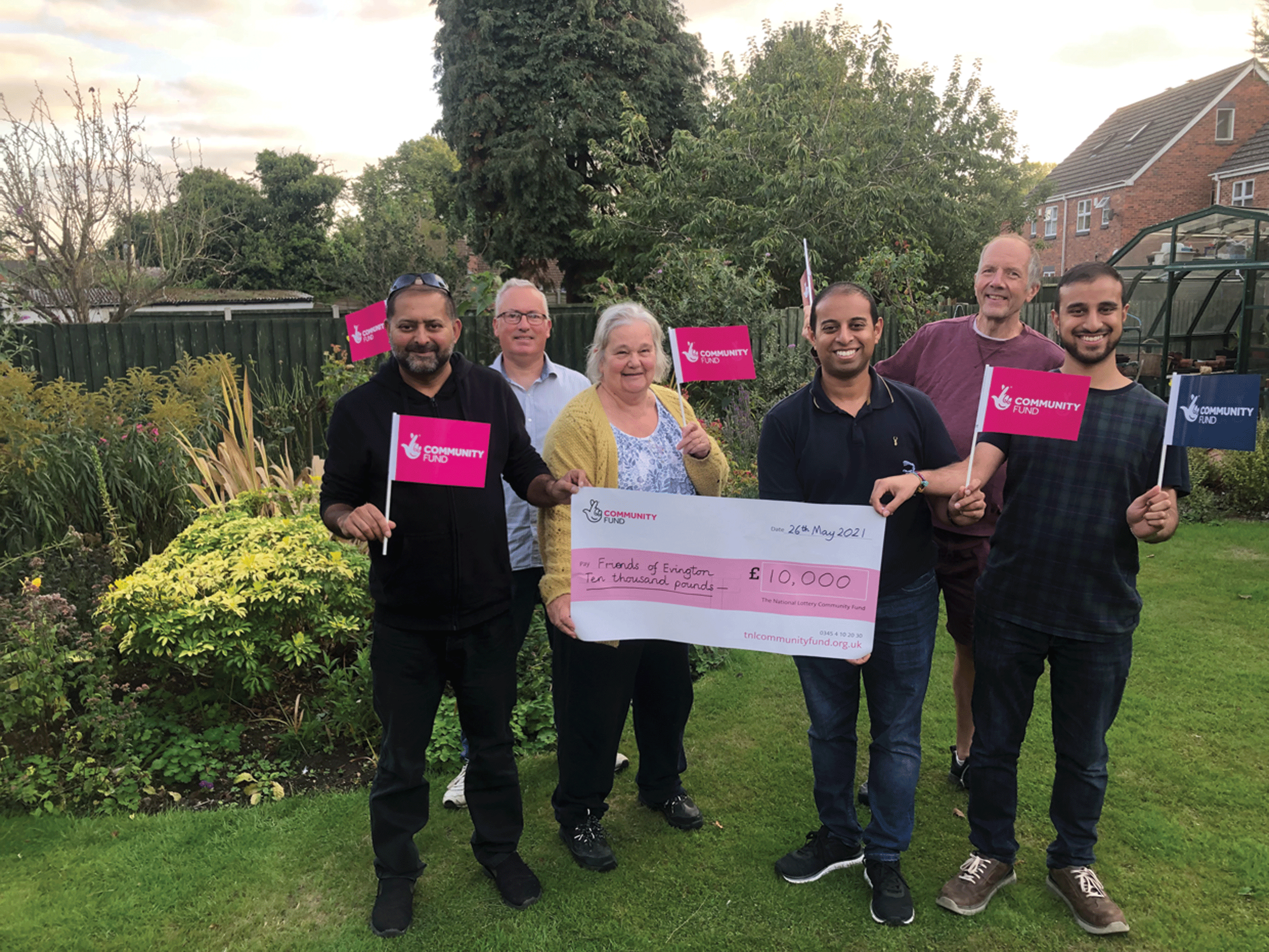 PEOPLE AND POLLINATOR FUNDING FROM THE COMMUNITY LOTTERY FOR EVINGTON