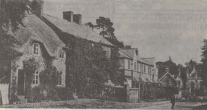High Street Evington showing the old cottages