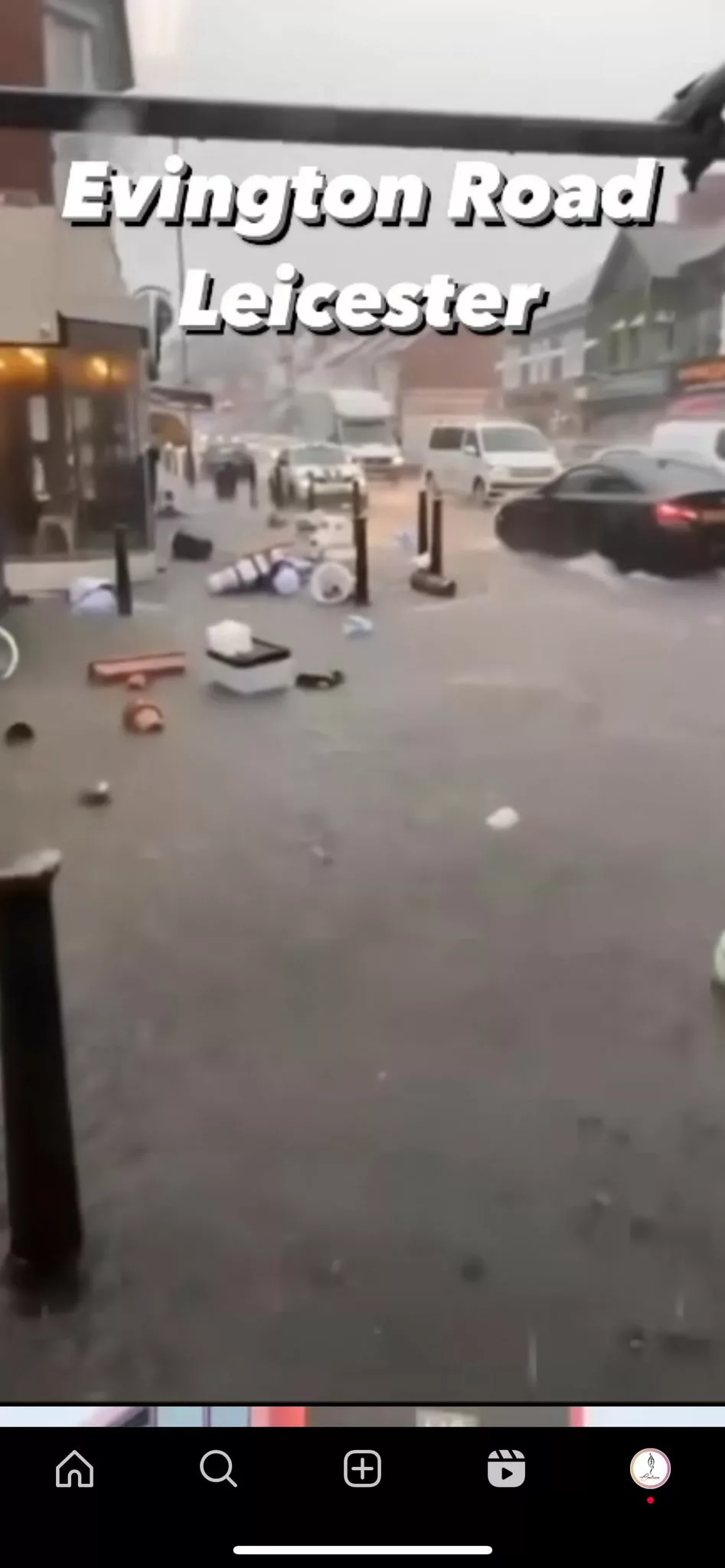 Flash Floods on 22nd June 2023 – a story from Evington Road, Leicester