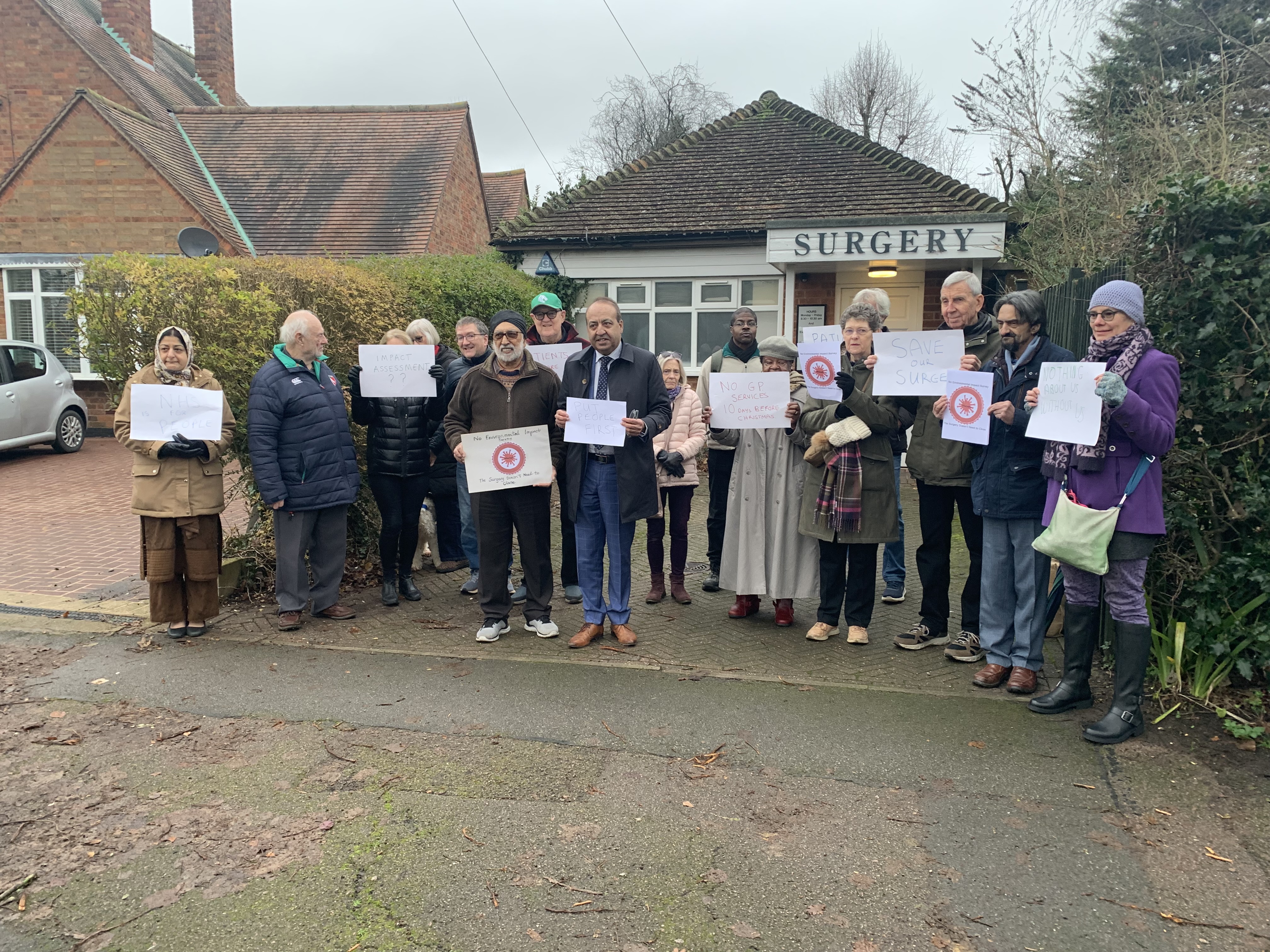 Protest about the closure of Doctors’ Surgery in Evington