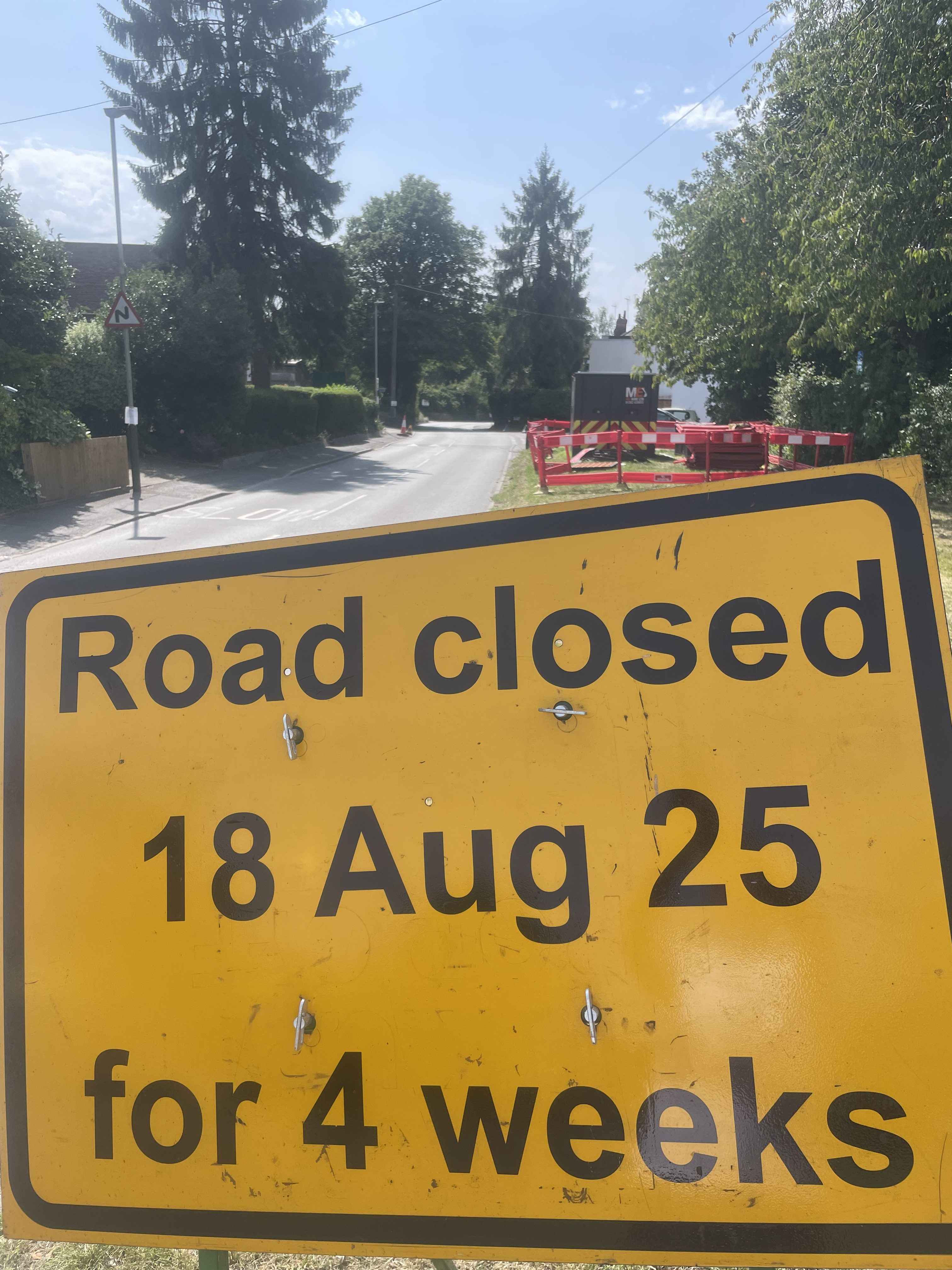 Church Road Closed for Four Weeks!