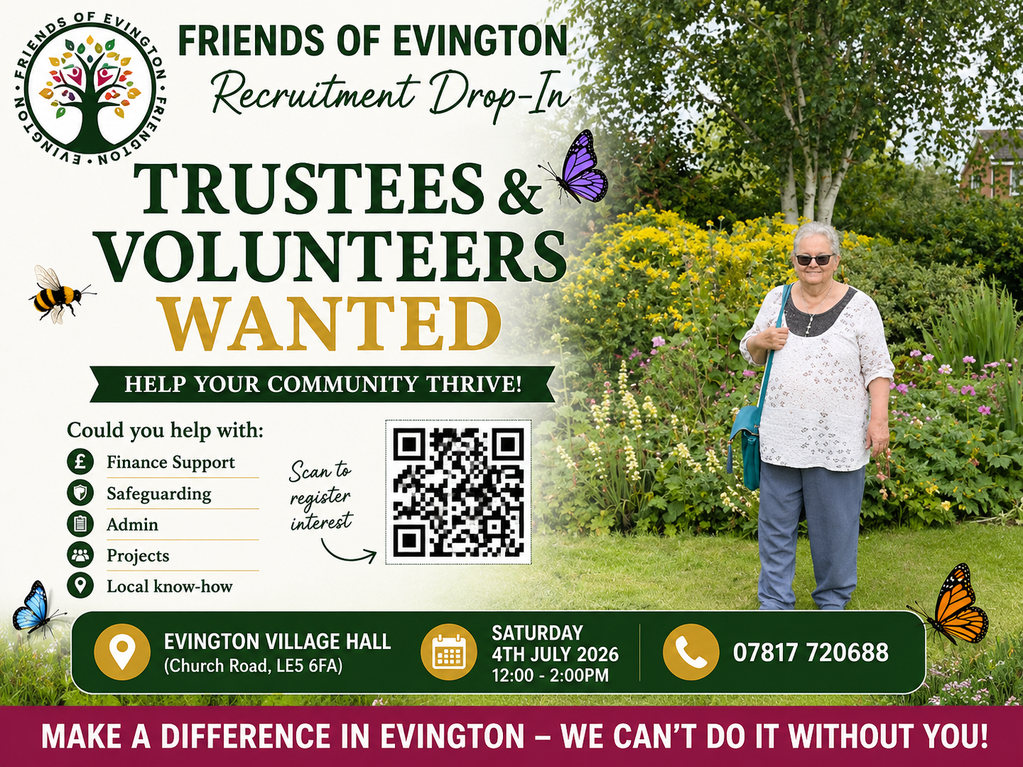 Friends of Evington Seeks New Trustees and Volunteers